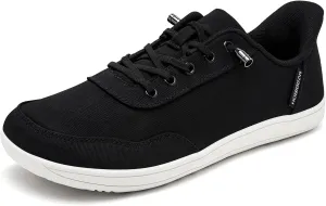 HOBIBEAR Womens Mens Hands Free Slip On Sneakers Comfort Wide Minimalist Barefoot Canvas Shoes