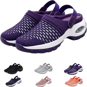 Hrtesus Women's Orthopedic Clogs with Air Cushion Support to Reduce Back and Knee Pressure, Slip-on Orthopedic Clogs for Women