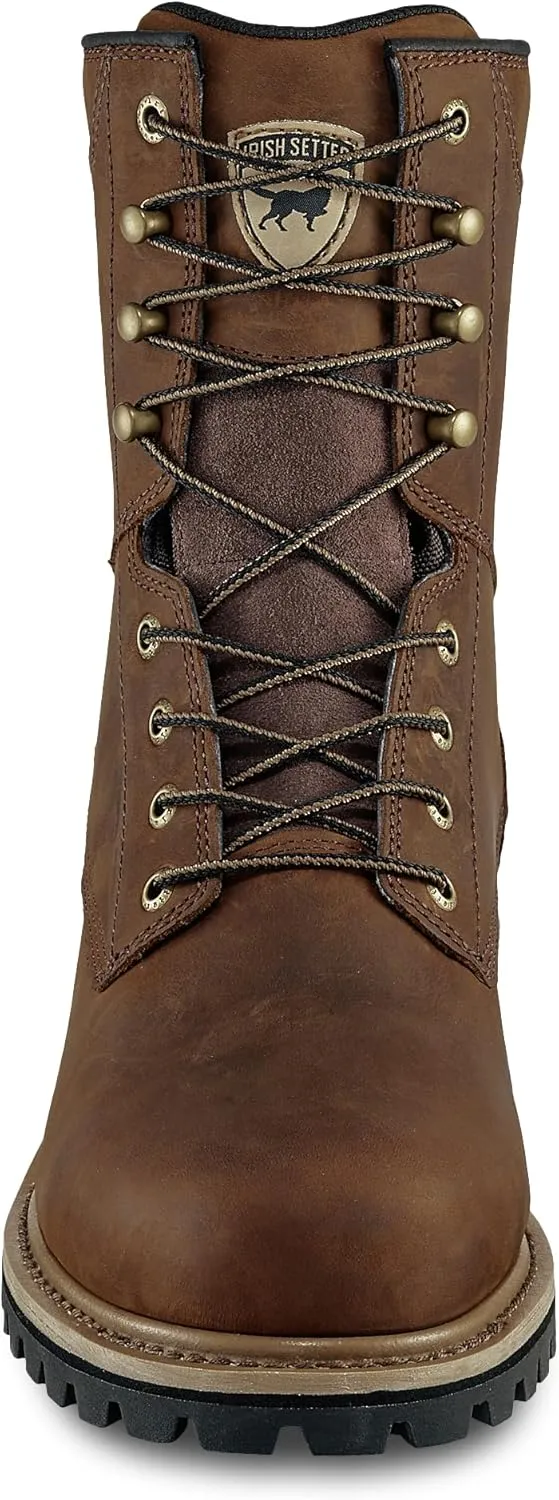 Irish Setter, Mesabi, Men’s, 8", Waterproof, Steel Safety Toe, Logger Boot