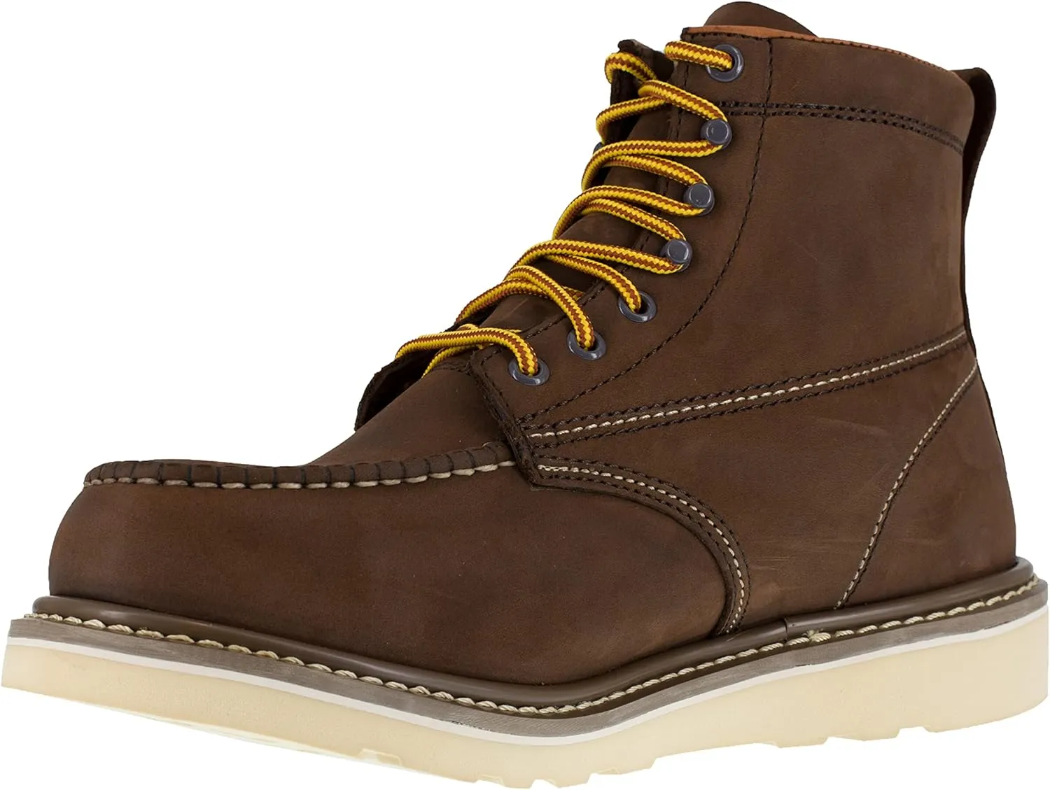 Iron Age Mens Reinforcer 6 Inch Electrical Steel Toe Work Safety Shoes Casual - Brown