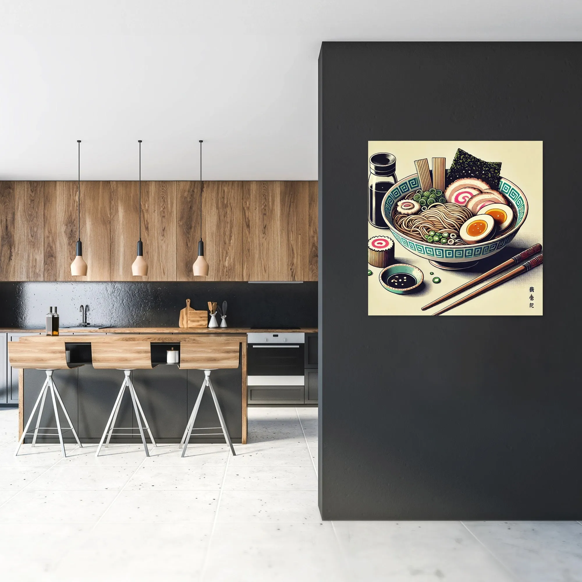 Japanese Ramen Delight Canvas