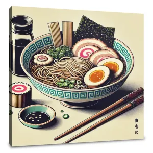 Japanese Ramen Delight Canvas