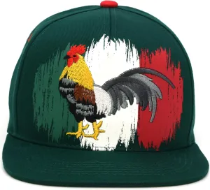 JLGUSA Rooster Cock Snapback Adjustable Hat Flat Bill Adult Baseball Cap Rooster Leader HL Embroidery Gallo Cap