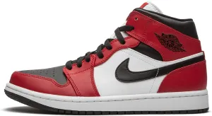 Jordan Mens Air 1 Mid Chicago Black Toe 554724 069 - Size 12.5