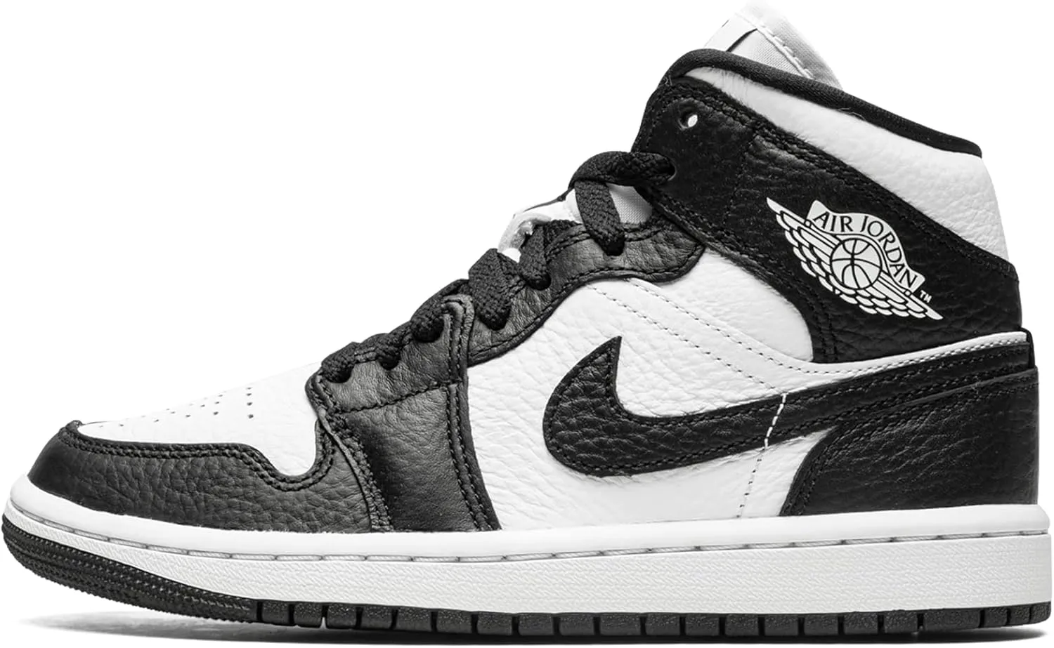 Jordan Womens WMNS Air 1 Mid SE DR0501 101 Split Black White - Size 12W