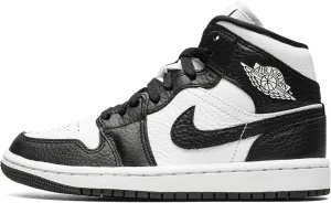 Jordan Womens WMNS Air 1 Mid SE DR0501 101 Split Black White - Size 12W