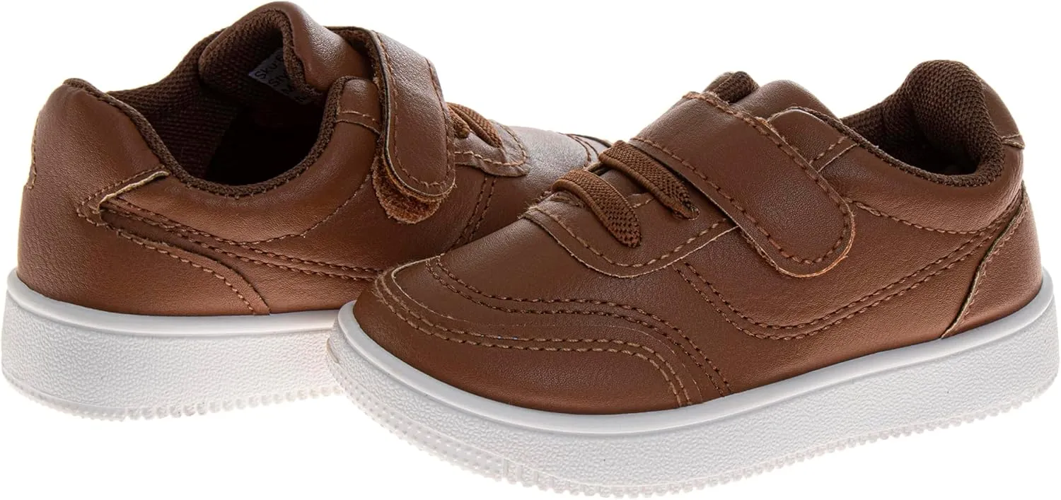 Josmo Kids Casual Sneaker for Girls and Boys - Lightweight Strap Closure Lace Up Shoes Tennis Running Athletic Sneakers (Sizes 5-10 Toddlers)