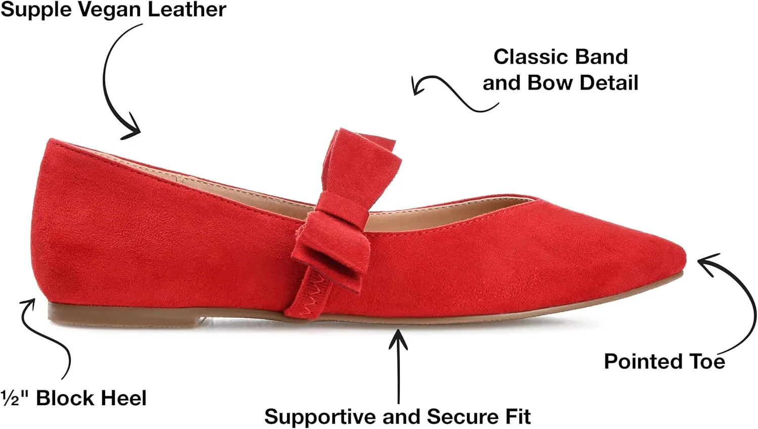 Journee Collection Women's Aizlynn Flat Ballet