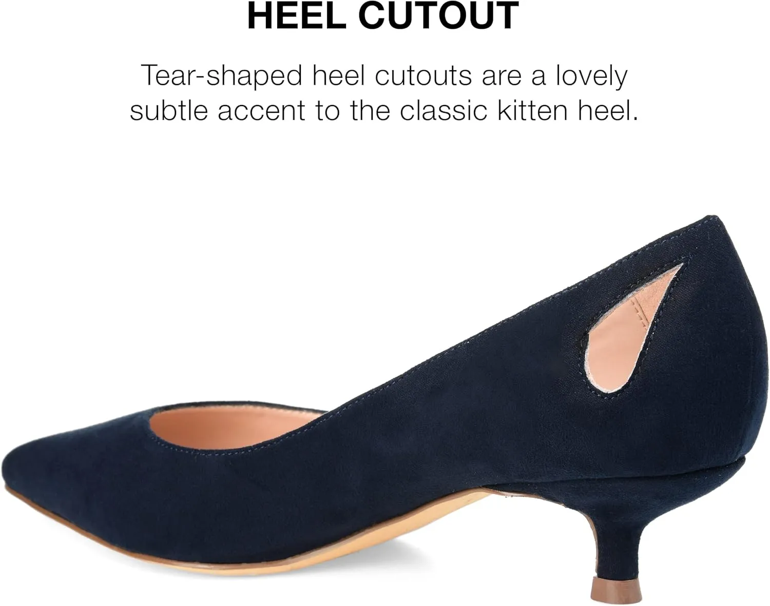 Journee Women's Goldie Kitten Heel Pumps