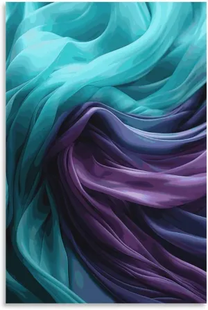 JTKLQBN Wall Art Canvas Hanging Pictures Unframe Light Emerald Green And Purple Art Poster Wall Decorations Painting Wall Decor Aesthetic for Bedroom Bathroom Living Room 24x36inch(60x90cm)
