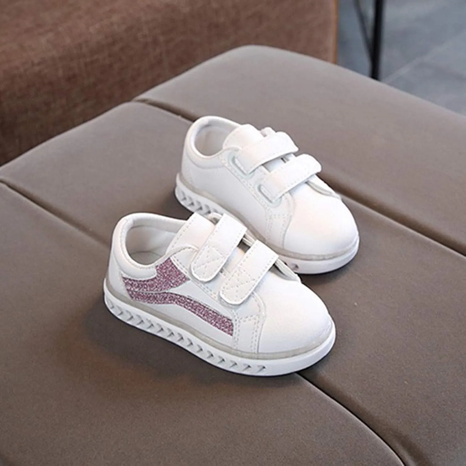 Kids Light Up Shoes Toddler Girls Boys Breathable Led Flashing Sneakers USB Charge Toddler First Walking Sneaker
