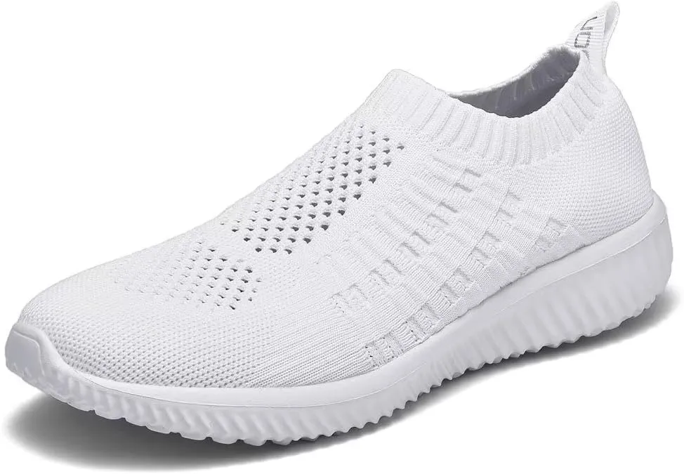 konhill Women's Lightweight Walking Shoes Breathable Slip On Tennis Sneakers Casual Mesh Workout Athletic