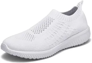 konhill Women's Lightweight Walking Shoes Breathable Slip On Tennis Sneakers Casual Mesh Workout Athletic