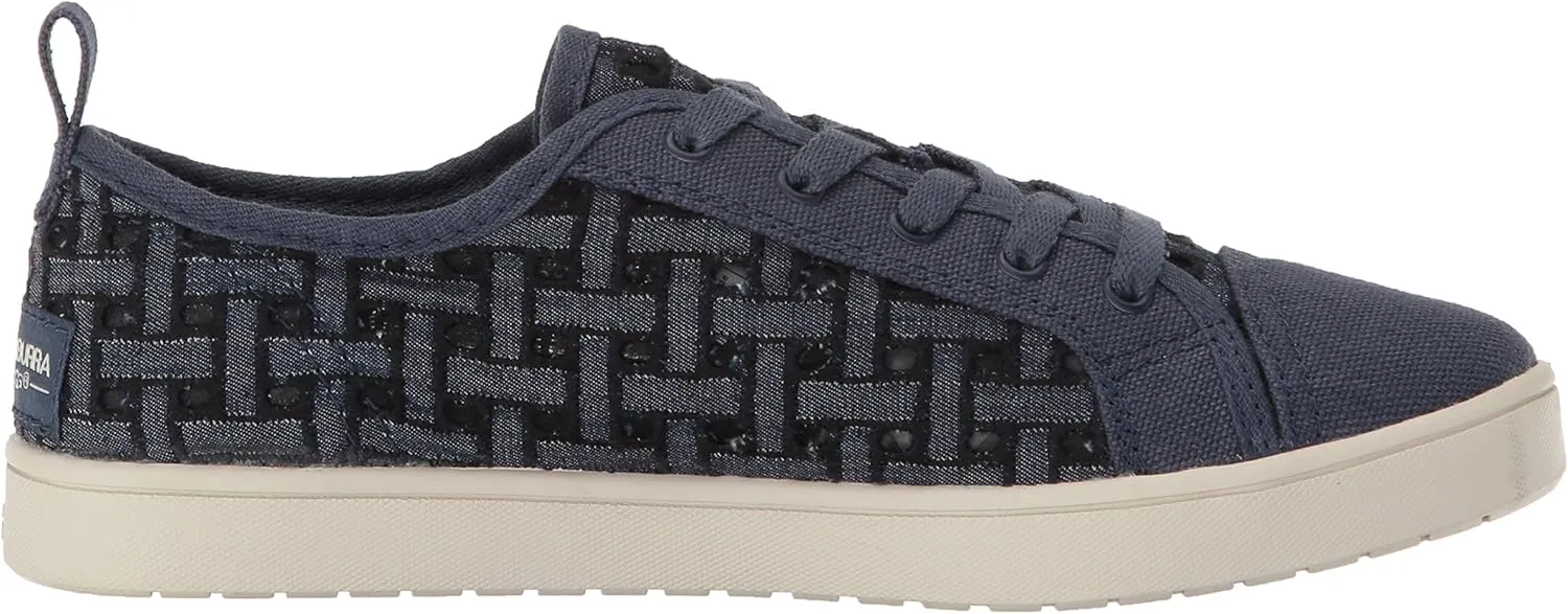 Koolaburra by UGG Girl's K Kellen Low Lace Denim Sneaker