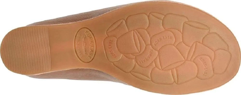 KORK-EASE Women's para Slip-On Leather Clog Flats with Comfort Cushioned Footbed
