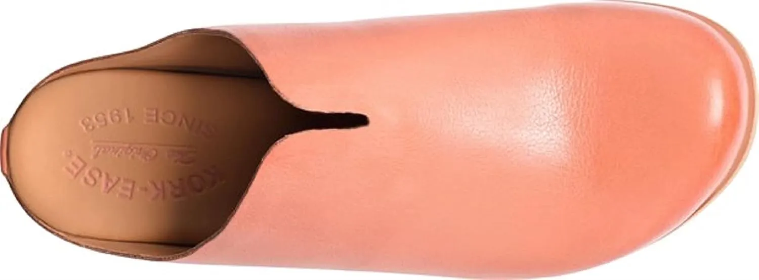 KORK-EASE Women's para Slip-On Leather Clog Flats with Comfort Cushioned Footbed