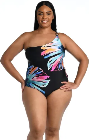La Blanca Women's Shoulder One Piece Swimsuit