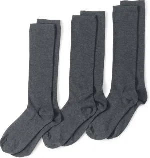 Lands' End Women's 3-Pack Seamless Toe Solid Trouser Socks