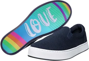 MaCae Original Knitting Slip-On Recycled Pet Navy/Lil Blue Men's 6, Women's 8 Medium