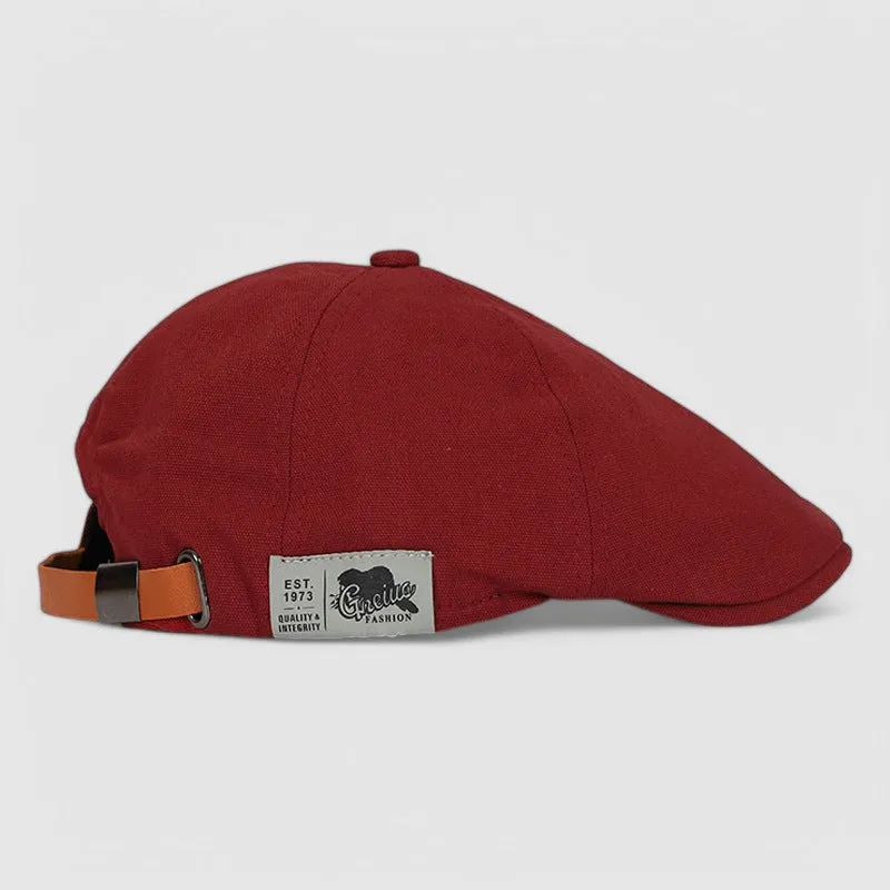 Malcolm - Canvas Flat Cap