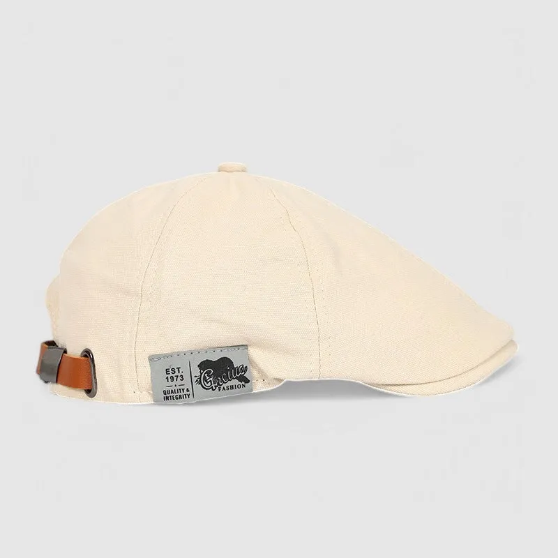 Malcolm - Canvas Flat Cap