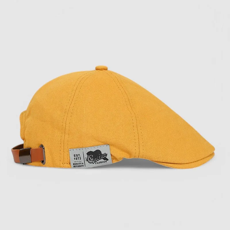 Malcolm - Canvas Flat Cap