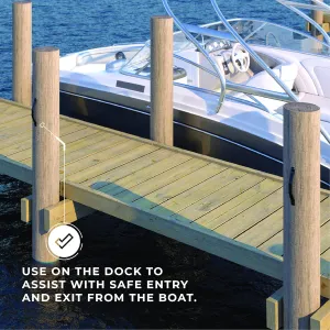 Manufacturers' Select ITC Weather Resistant Molded RV Grab Handle, Entry Step Support Grab Bar for RV, Boats, and Trailers (Bright White - 3 Pack) (X002E3Z60L)