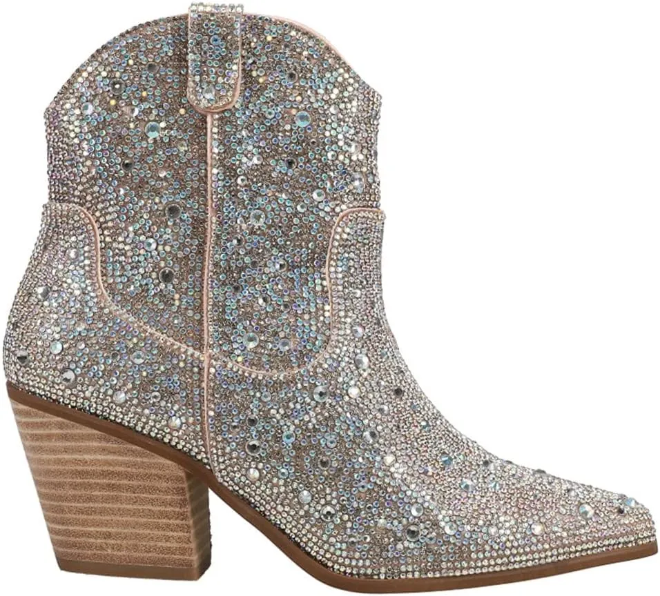 Matisse Women's Harlow Rhinestone Snip Toe Fashion Cowboy Boots