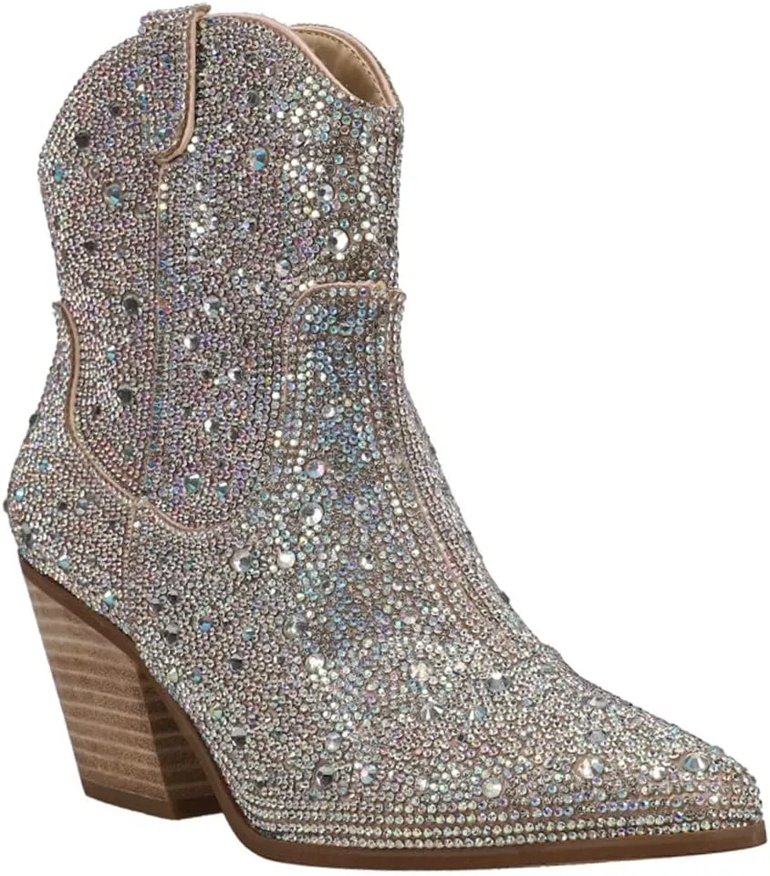 Matisse Women's Harlow Rhinestone Snip Toe Fashion Cowboy Boots
