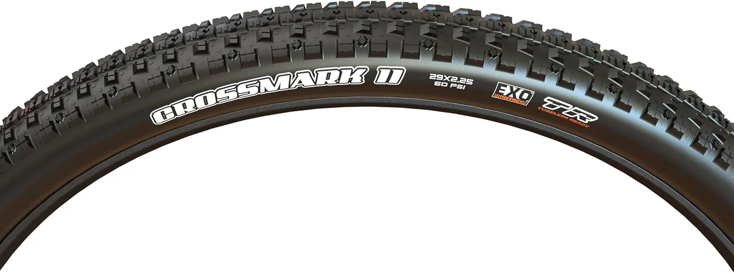 Maxxis Crossmark II - Dual Compound - 29, 27.5, 26 - EXO - E25 Rating, Tubeless | Center Ridge Tread Rolls Extremely Fast On Hardpack