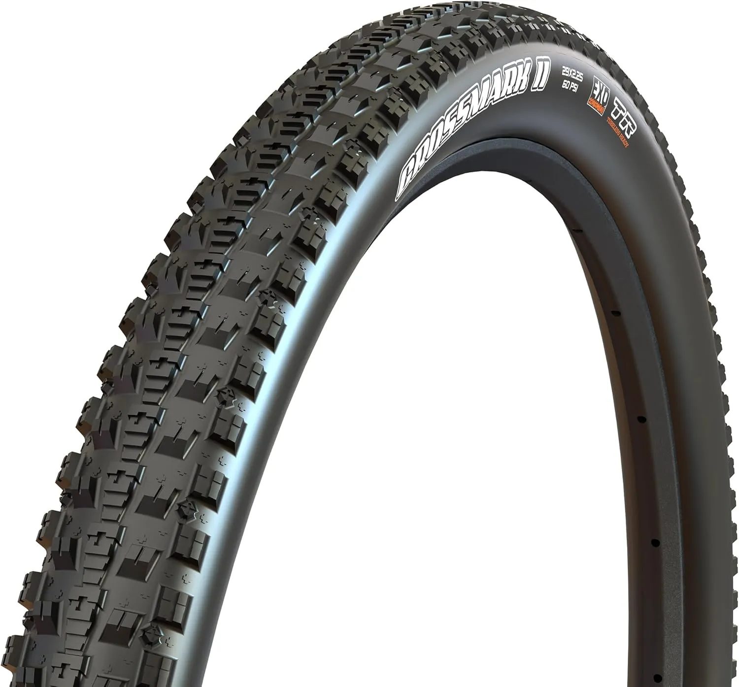 Maxxis Crossmark II - Dual Compound - 29, 27.5, 26 - EXO - E25 Rating, Tubeless | Center Ridge Tread Rolls Extremely Fast On Hardpack
