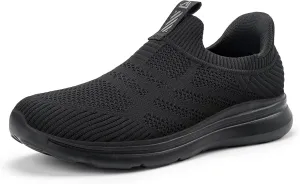 Men's Hands-Free Slip On Sneakers | Laceless Walking Shoes for Gym/Travel/Office