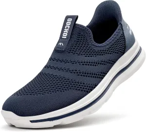 Men's Hands-Free Slip On Sneakers | Laceless Walking Shoes for Gym/Travel/Office