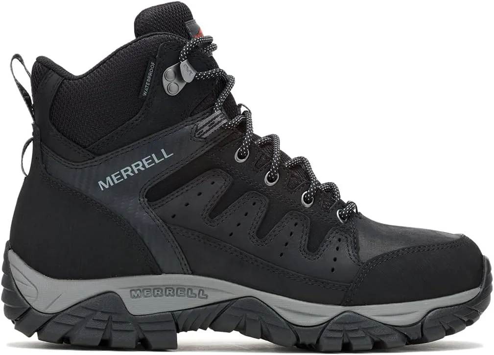 Merrell Men's Windoc Waterproof Steel Toe Mid Construction Boot, Black, 10.5