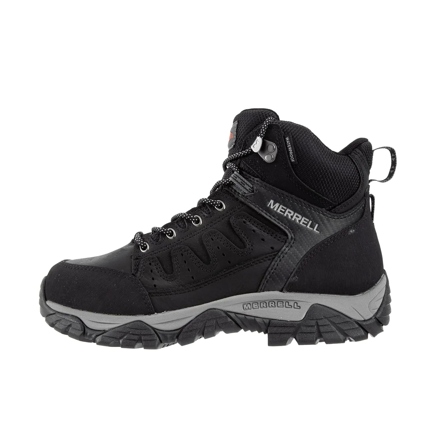 Merrell Men's Windoc Waterproof Steel Toe Mid Construction Boot, Black, 14