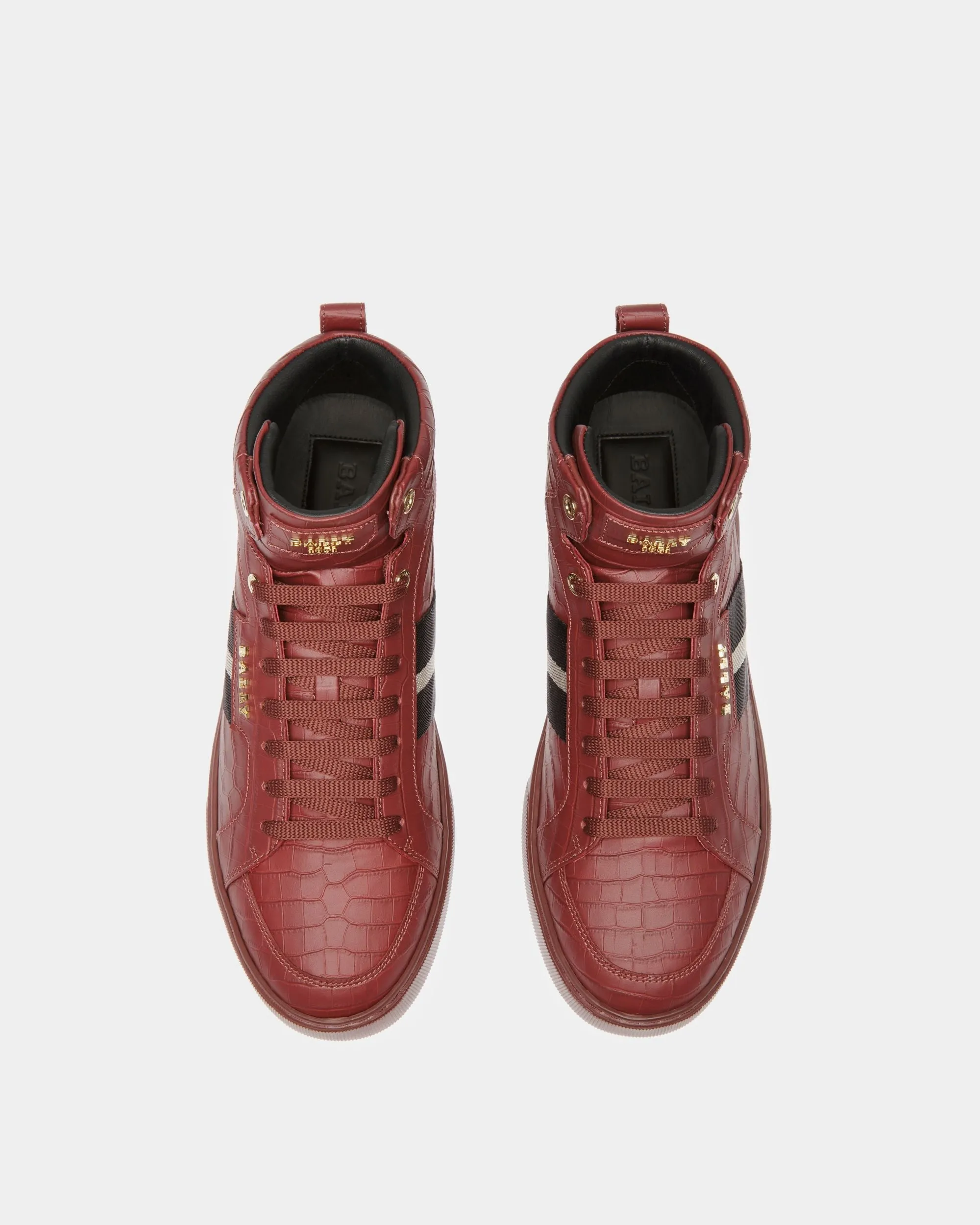 Meson Leather Sneakers In Heritage Red