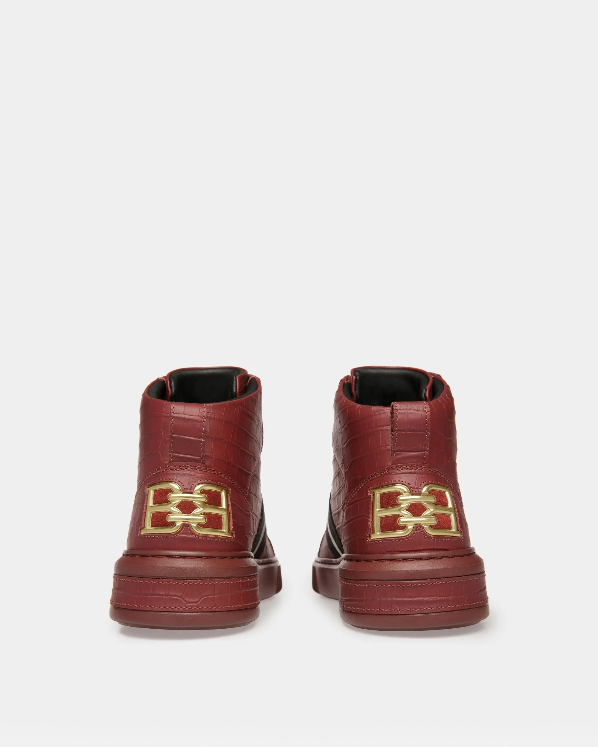 Meson Leather Sneakers In Heritage Red