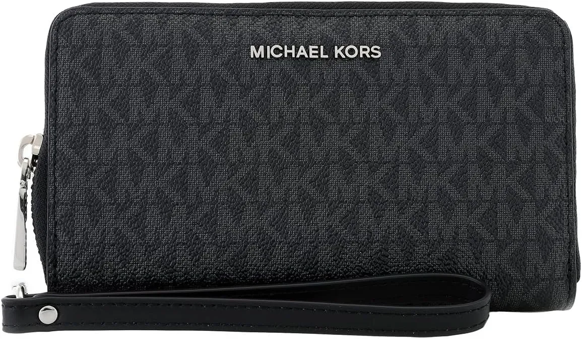 Michael Kors Jet Set Large Flat Multifunction Phone Case Black One Size