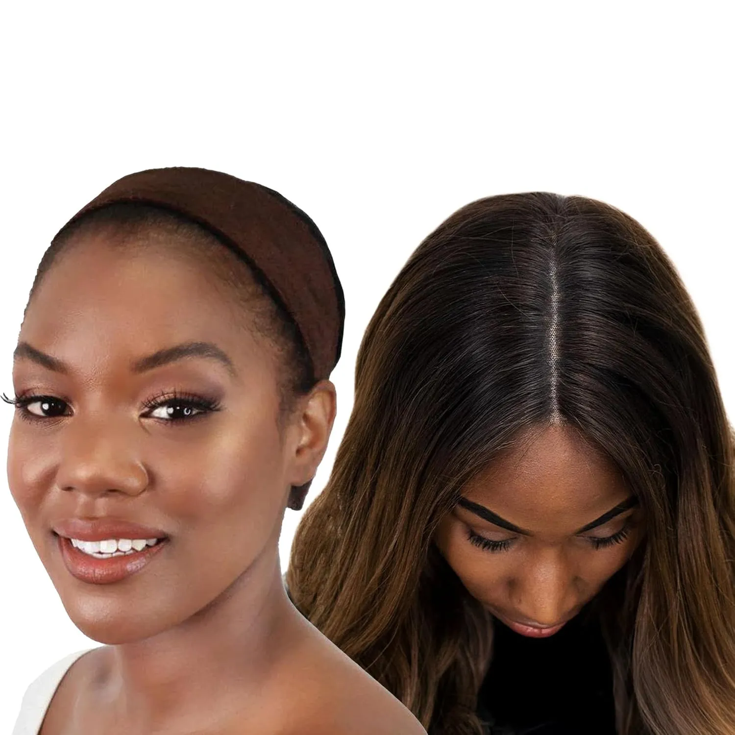 MILANO COLLECTION WiGrip, The Original Comfort Non Slip Wig Grip Band, Adjustable Wig Band for Glueless Support, Tension-Free, One Size Fits All, Chocolate Brown, 2 Pack