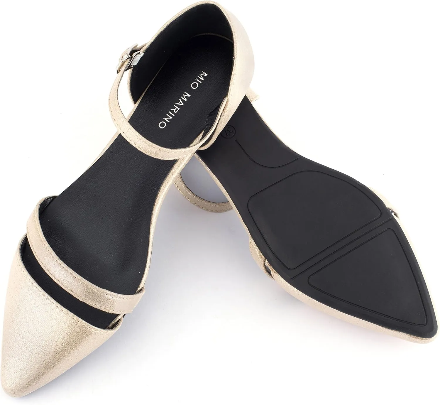Mio Marino Ballet Flats Shoes for Women - Pointed Toe Flats Dress Shoes for Women