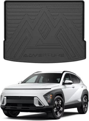 Mixsuper Cargo Liner for Hyundai Kona/Kona Electric (EV) 2024-2025, Trunk Mat for Hyundai Kona Accessories Cargo Mat Rear Trunk Liner Black