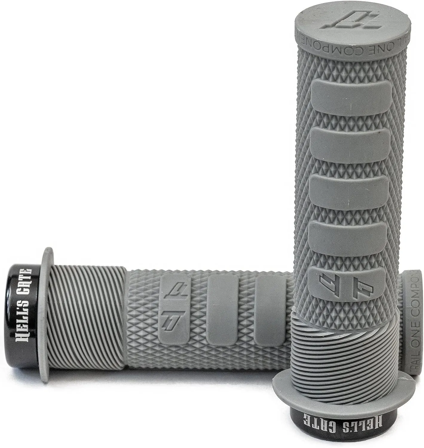 MTB Grips, Lock on, No-Twist, Grippy/Tacky, Cushioned - Hell's Gate Grips