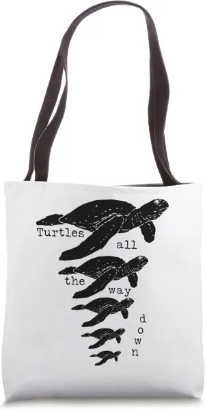 Multiverse Apologetics Funny Turtles All The Way Down Tote Bag