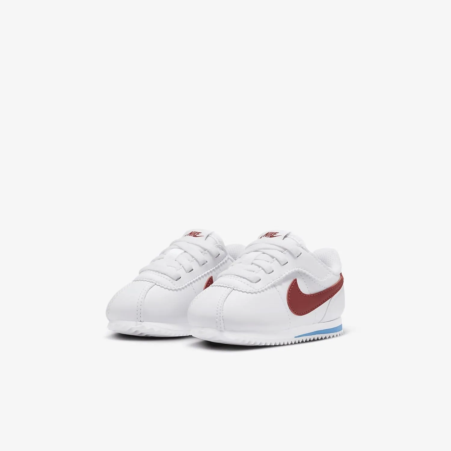 Nike Cortez EasyOn Baby/Toddler Shoes (DM0952-115, White/Varsity Blue/Varsity Red)