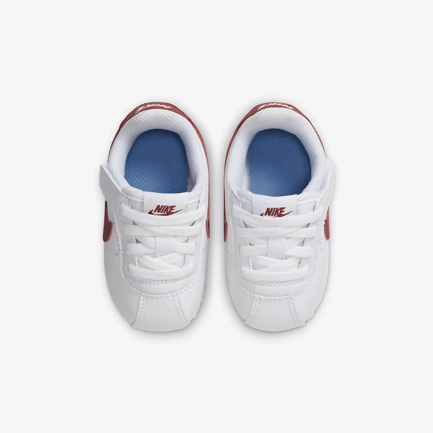 Nike Cortez EasyOn Baby/Toddler Shoes (DM0952-115, White/Varsity Blue/Varsity Red)