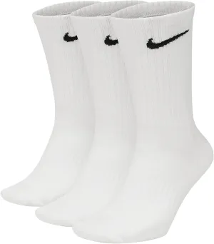Nike Men`s Everyday Plus Cushioned Training Crew Socks 3 Pack