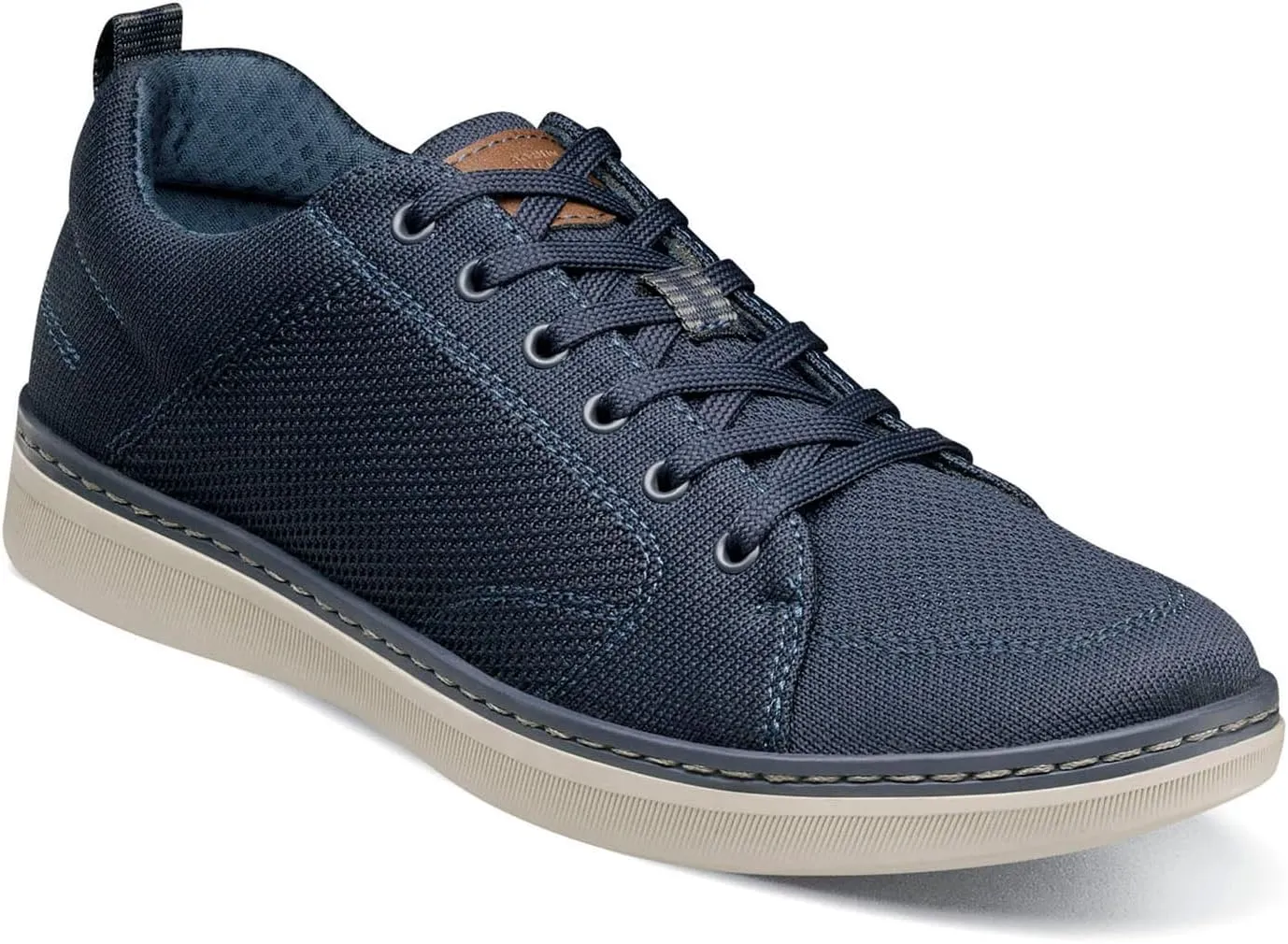 Nunn Bush Men's Aspire Knit Moccasin Toe Sneaker Oxford Comfortable Lightweight Fabric Lace Up