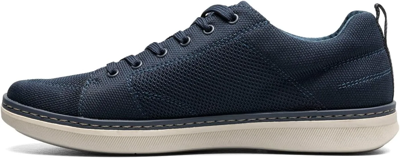 Nunn Bush Men's Aspire Knit Moccasin Toe Sneaker Oxford Comfortable Lightweight Fabric Lace Up