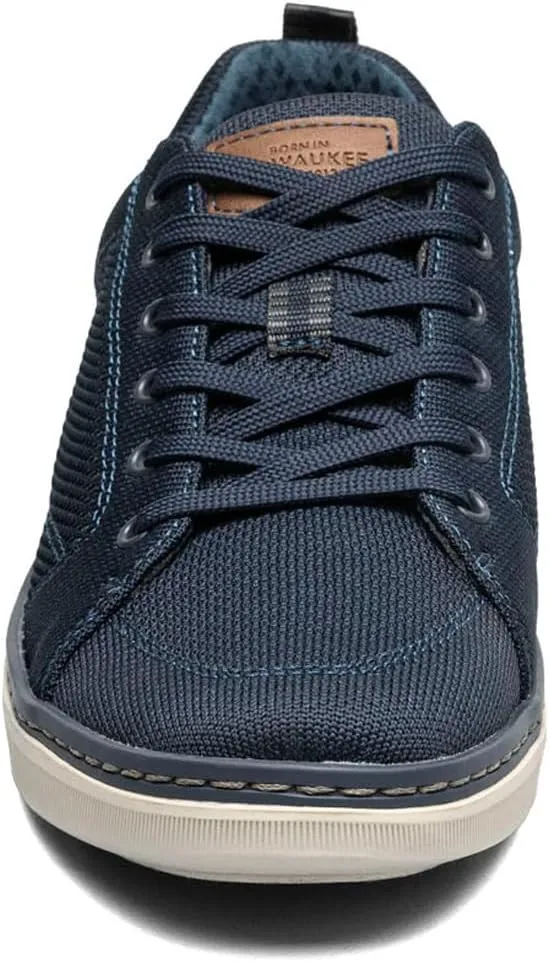 Nunn Bush Men's Aspire Knit Moccasin Toe Sneaker Oxford Comfortable Lightweight Fabric Lace Up