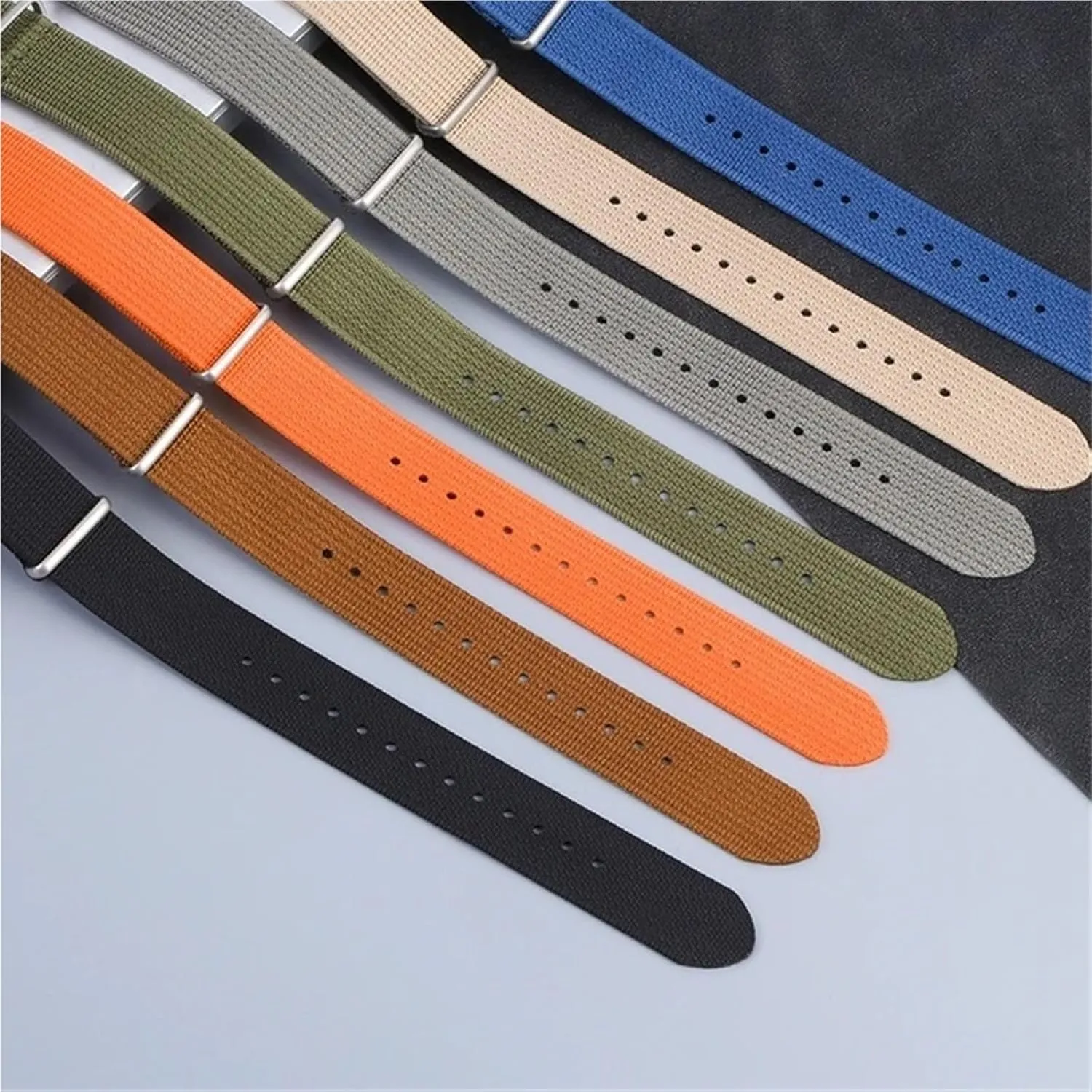 Nylon Canvas Watch Strap 18mm 20mm 22mm Quick Release Watch Band Men Women Universal Bracelet Watchband